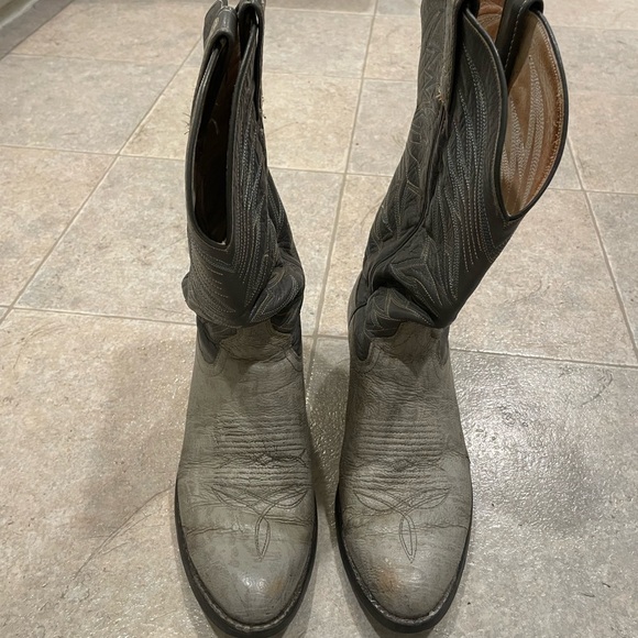Vintage size 9 Dan Post two tone boots - Picture 1 of 5